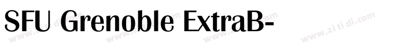 SFU Grenoble ExtraB字体转换